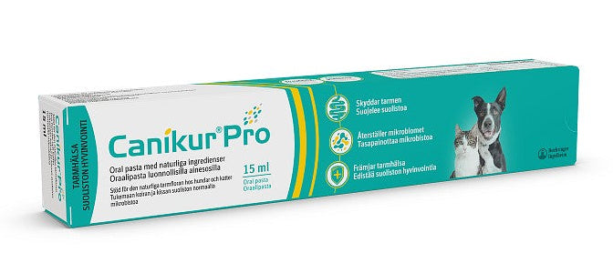 Canikur® Pro pasta - Maitohappobakteerivalmiste ruoansulatushäiriöiden ehkäisyyn ja hoitoon 15 ml, PÄIVÄYSTUOTE -50 %