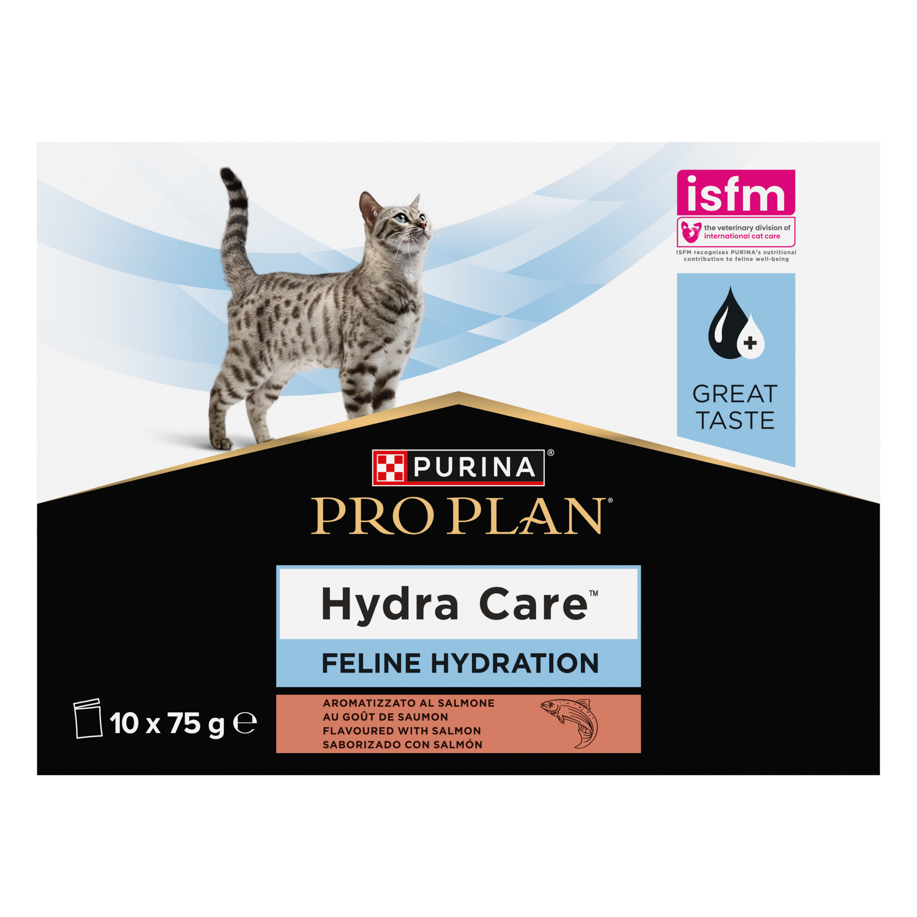 PURINA® PRO PLAN® Hydra Care™ Nesteytyslisä kissoille, lohenmakuinen
