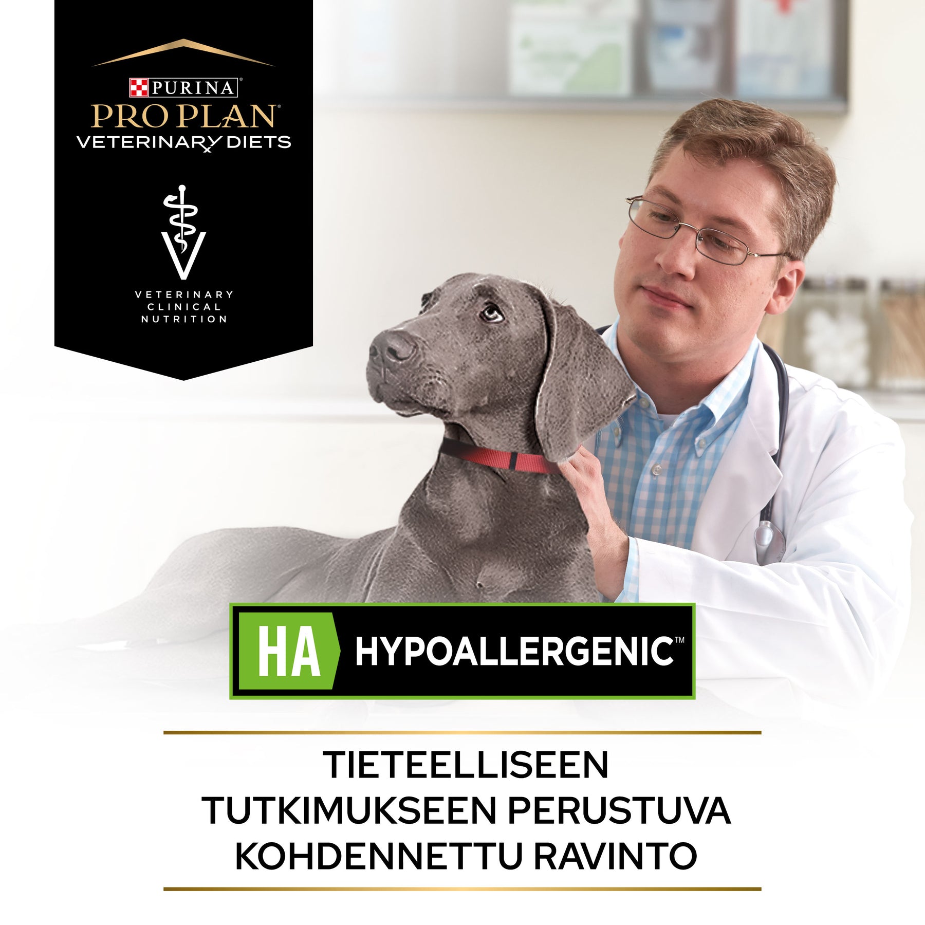 PURINA® PRO PLAN® VETERINARY DIETS HA Hypoallergenic®.