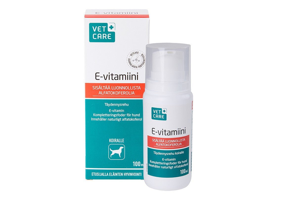 Vetcare E-vitamiini - Nestemäinen täydennysrehu koirille