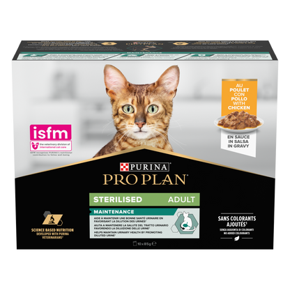 PURINA® PRO PLAN® Sterilised Maintenance Adult 10x85 g