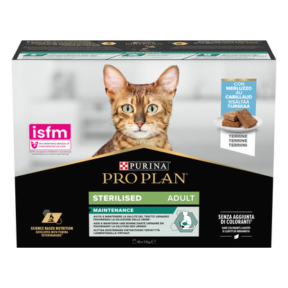 PURINA® PRO PLAN® Sterilised Maintenance Adult Terriini 10x75 g