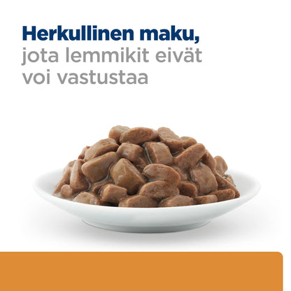 Hill's PRESCRIPTION DIET k/d + Mobility kissan märkäruoka - kana 12x85g - PD kd Mobility Pouch_CAT_BK27533M_Food-Look_FI
