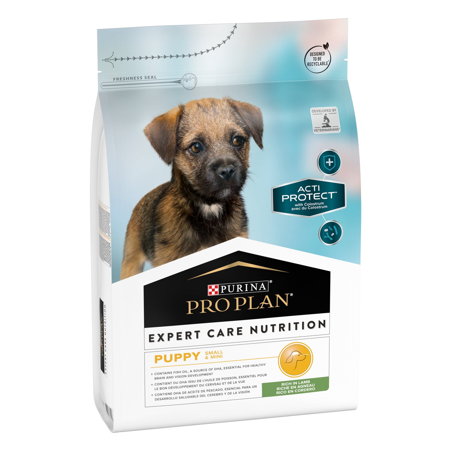 PURINA® PRO PLAN® Expert Care Nutrition - Acti-Protect™ Adult Small & Mini Puppy ruokapakkaus.