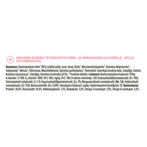 PURINA® PRO PLAN® Expert Care Nutrition - Acti-Protect™ Adult Small&Mini tuotesisältö.