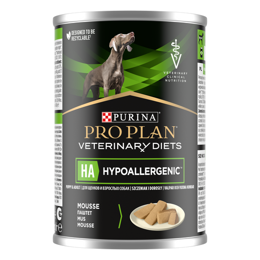 PURINA® PRO PLAN® VETERINARY DIETS HA Hypoallergenic™ Märkäruoka.
