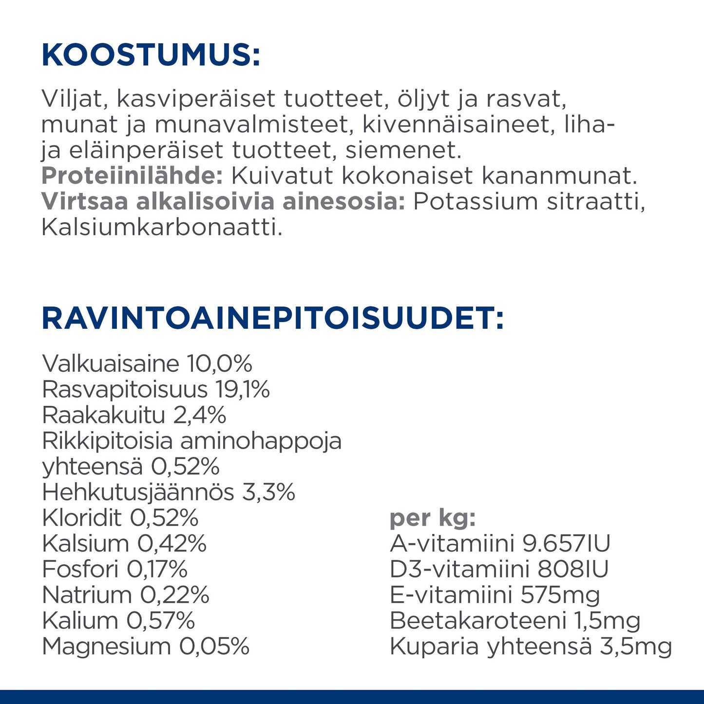 Hill's PRESCRIPTION DIET u/d koiran kuivaruoka - PD ud_DOG_BK24705M__Composition_FI