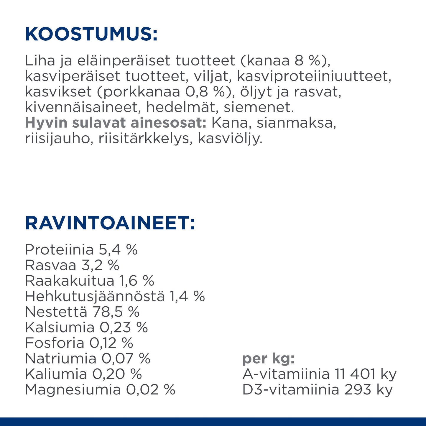 Hill's PRESCRIPTION DIET Gastrointestinal Biome muhennos koirille - kana & porkkanaa 12x354g - PD GiBiome Stew_Chicken Carrots_DOG_BK32555__Composition_FI