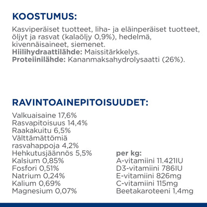 Hill's PRESCRIPTION DIET z/d koiran kuivaruoka - PD zd_DOG_BK30873M__Composition_FI
