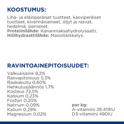 Hill's PRESCRIPTION DIET z/d kissan märkäruoka 24x156g - PD zd Can_CAT_BK30696__Composition_FI