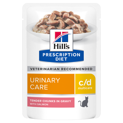 Hill's PRESCRIPTION DIET c/d Multicare kissan märkäruoka - lohi 12x85g - packshot_png