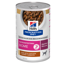 Hill's PRESCRIPTION DIET Gastrointestinal Biome muhennos koirille - kana & porkkanaa 12x354g - packshot_png