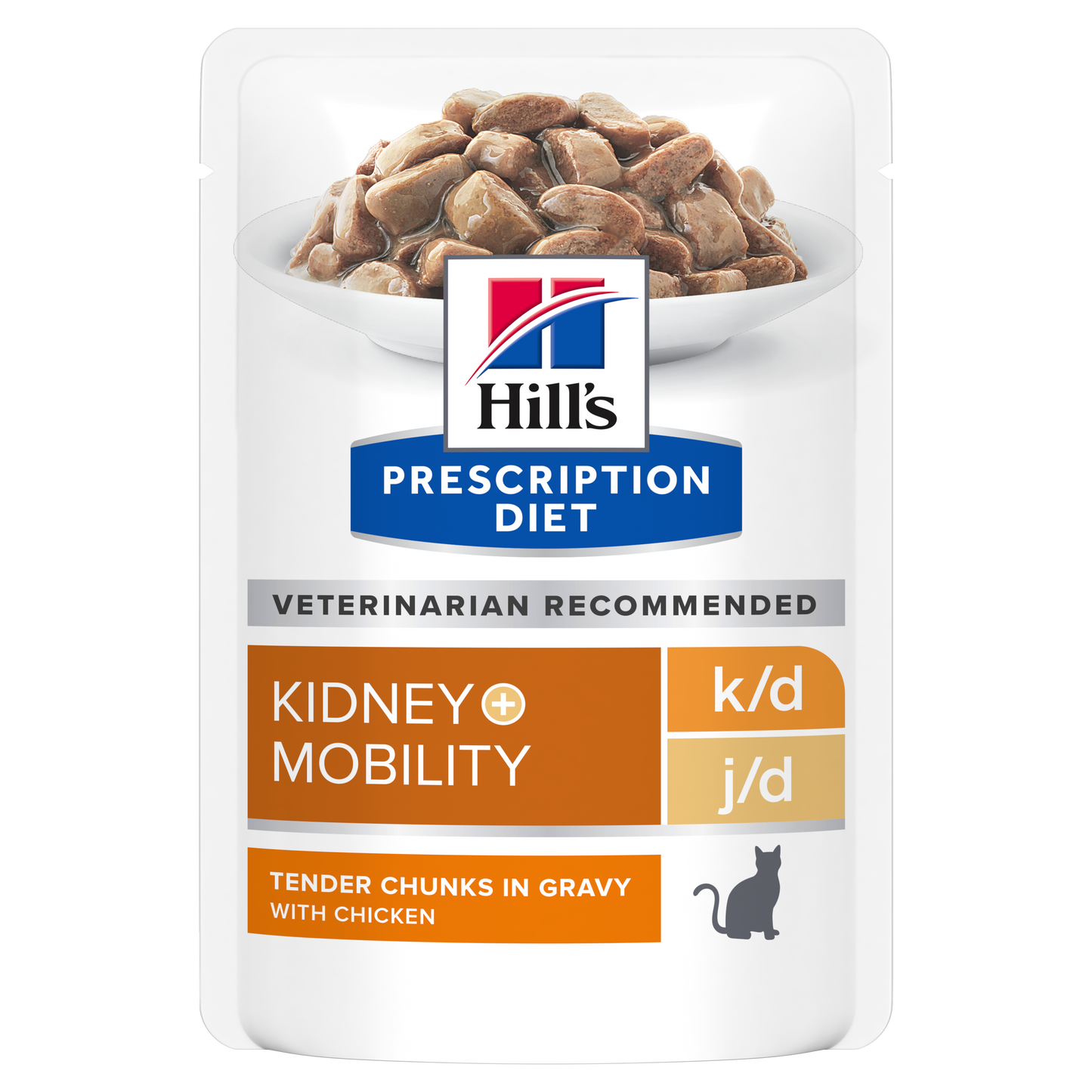 Hill's PRESCRIPTION DIET k/d + Mobility kissan märkäruoka - kana 12x85g - packshot_png