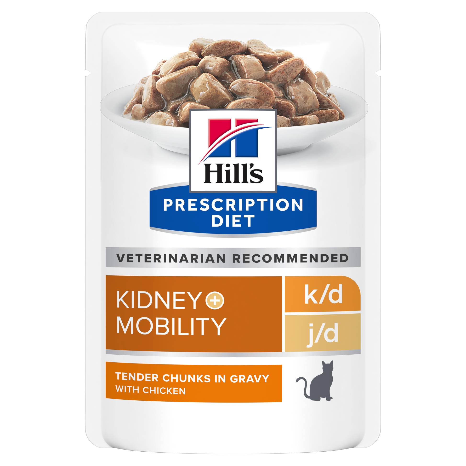 Hill's PRESCRIPTION DIET k/d + Mobility kissan märkäruoka - kana 12x85g - packshot_png