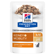 Hill's PRESCRIPTION DIET k/d + Mobility kissan märkäruoka - kana 12x85g - packshot_png