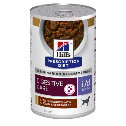 Hill's PRESCRIPTION DIET i/d Low Fat koiran märkäruoka - kana & kasviksia 12x354g - packshot_png