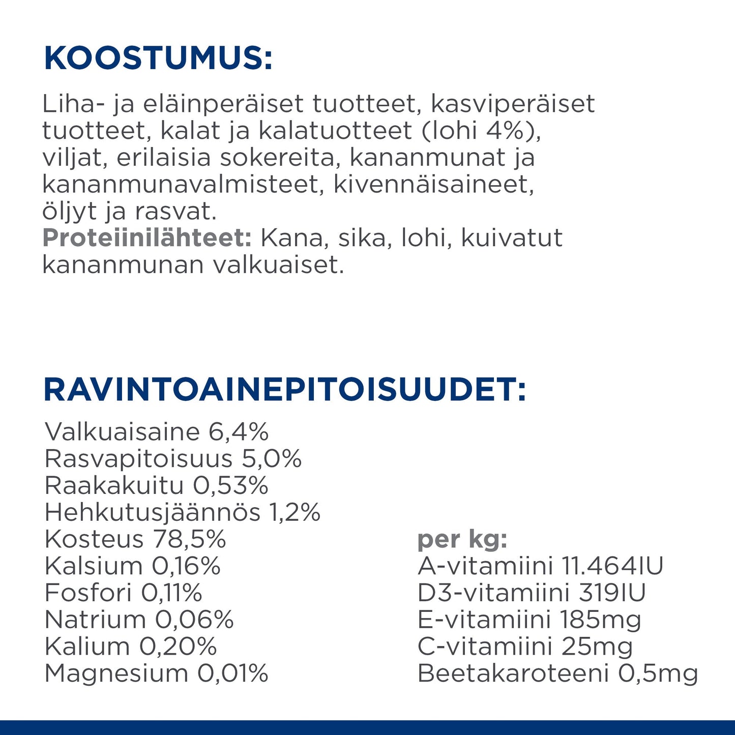Hill's PRESCRIPTION DIET k/d kissan märkäruoka - lohi 12x85g - PD kd Pouch Salmon_CAT_BK27531M__Composition_FI