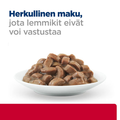 Hill's PRESCRIPTION DIET c/d Multicare Stress Urinary kissan märkäruoka - kana 12x85g - PD cd Stress Pouch_Salmon_CAT_BK26383M_Food-Look_FI