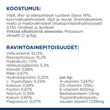 Hill's PRESCRIPTION DIET c/d Multicare Stress kissan kuivaruoka - kana - Ingredient Panel