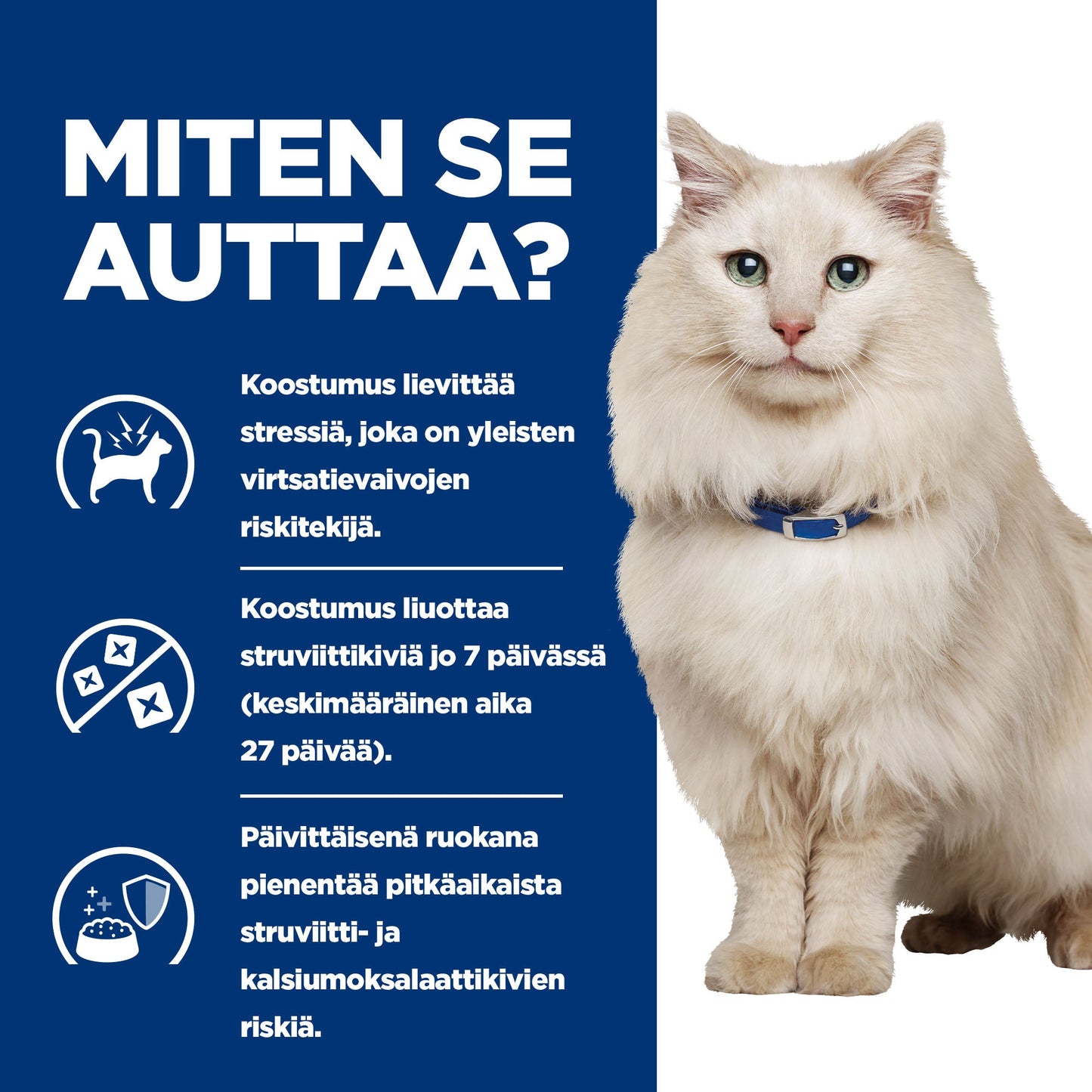 Hill's PRESCRIPTION DIET c/d Multicare Stress kissan kuivaruoka - merikala - How it Helps