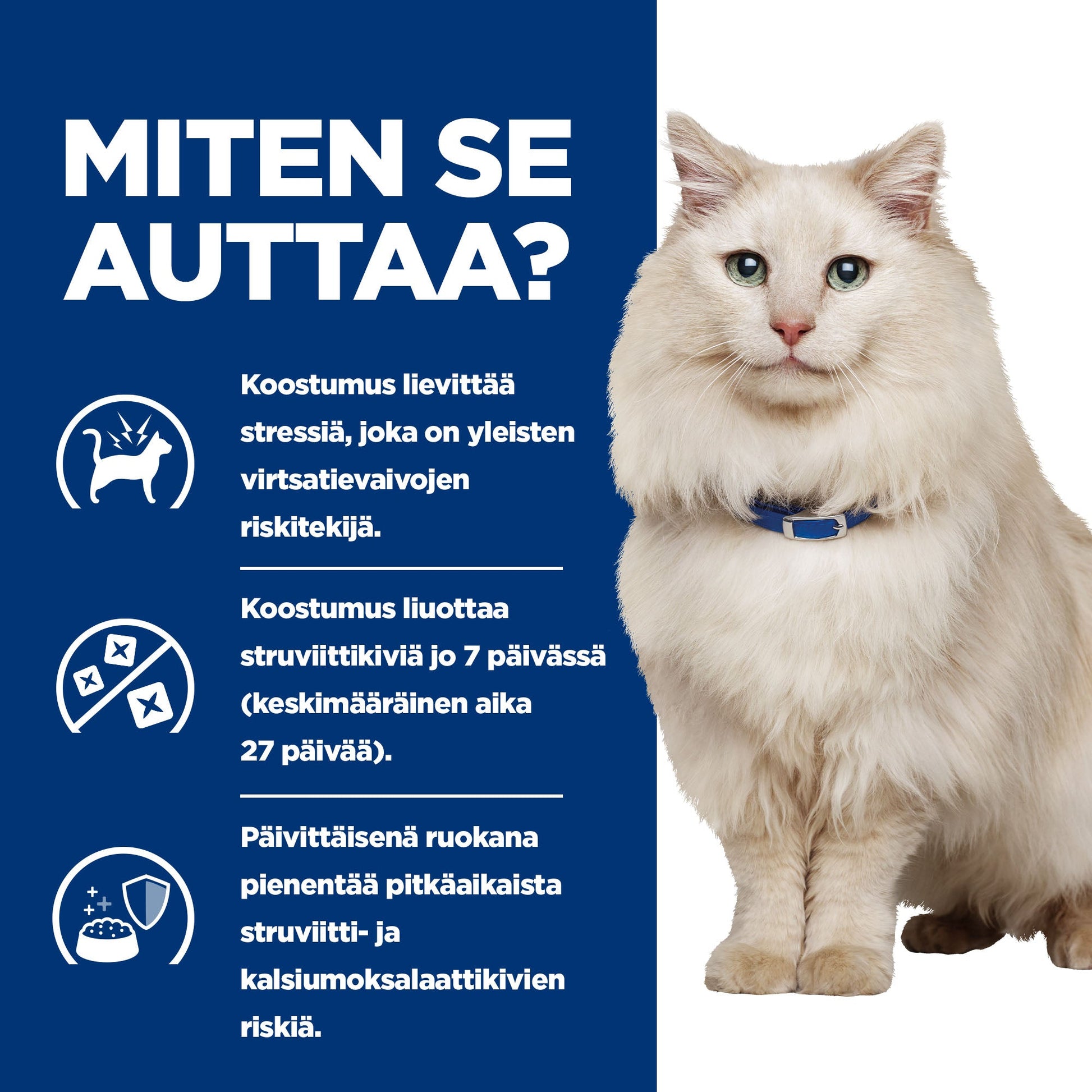 Hill's PRESCRIPTION DIET c/d Multicare Stress kissan kuivaruoka - merikala - How it Helps