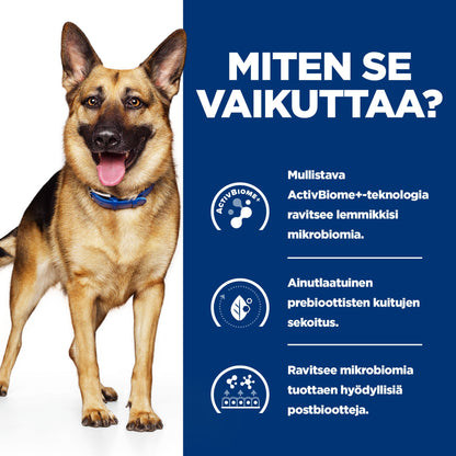 Hill’s PRESCRIPTION DIET Gastrointestinal Biome koiran kuivaruoka - kana - How it Works