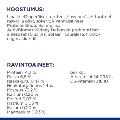 Hill's PRESCRIPTION DIET k/d -koiranruoka - Ingredient Panel