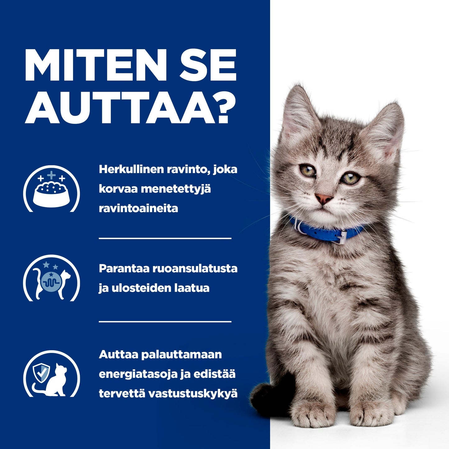 Hill's Prescription Diet i/d Digestive Care Kitten with Chicken -kuivaruoka kissanpennuille Pussi - How it Helps