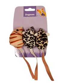 Safarihiiret kissanmintulla 3kpl/pkt