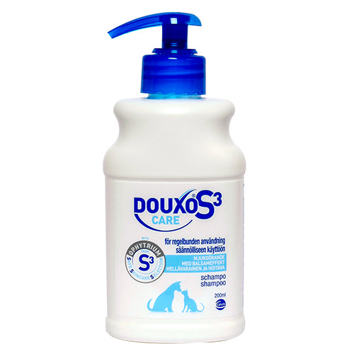 Douxo S3 Care Shampoo - Hellävarainen, kosteuttava ja hoitava shampoo 200 ml
