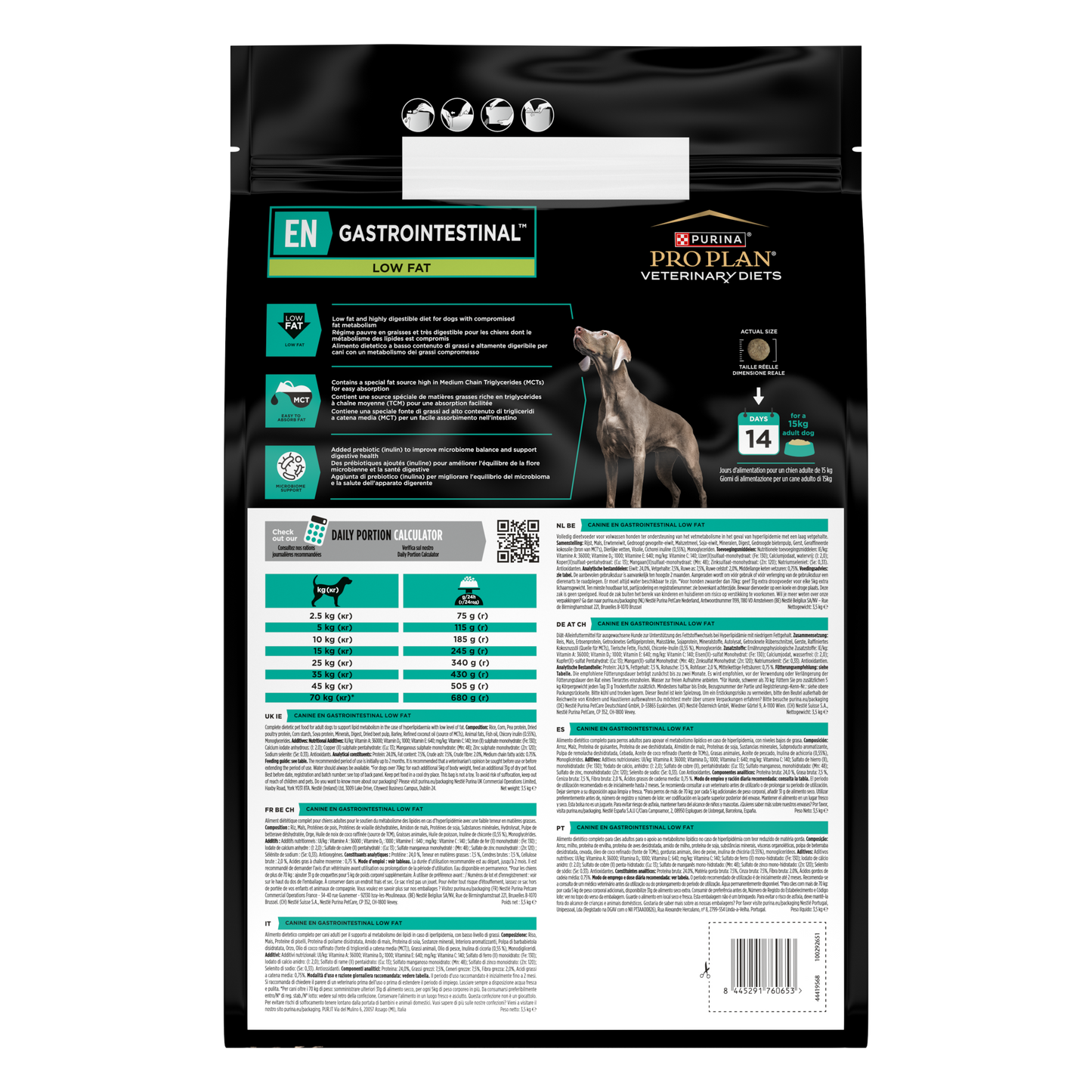 PURINA® PRO PLAN® VETERINARY DIETS EN Gastrointestinal® Low Fat