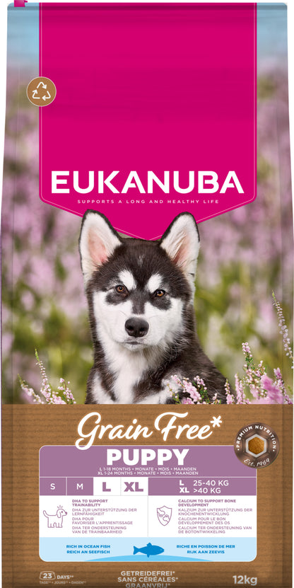 Eukanuba Puppy & Junior Large Breed Grain Free Ocean Fish