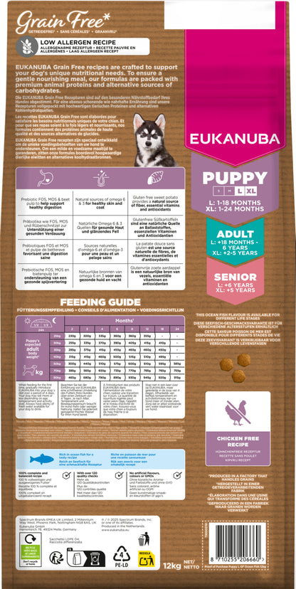 Eukanuba Puppy & Junior Large Breed Grain Free Ocean Fish