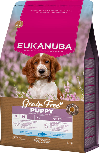 Eukanuba Puppy & Junior Small & Medium Breed Grain Free Ocean Fish