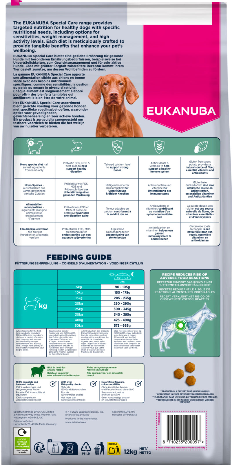 Eukanuba Special Care Adult Mono-Protein Lamb
