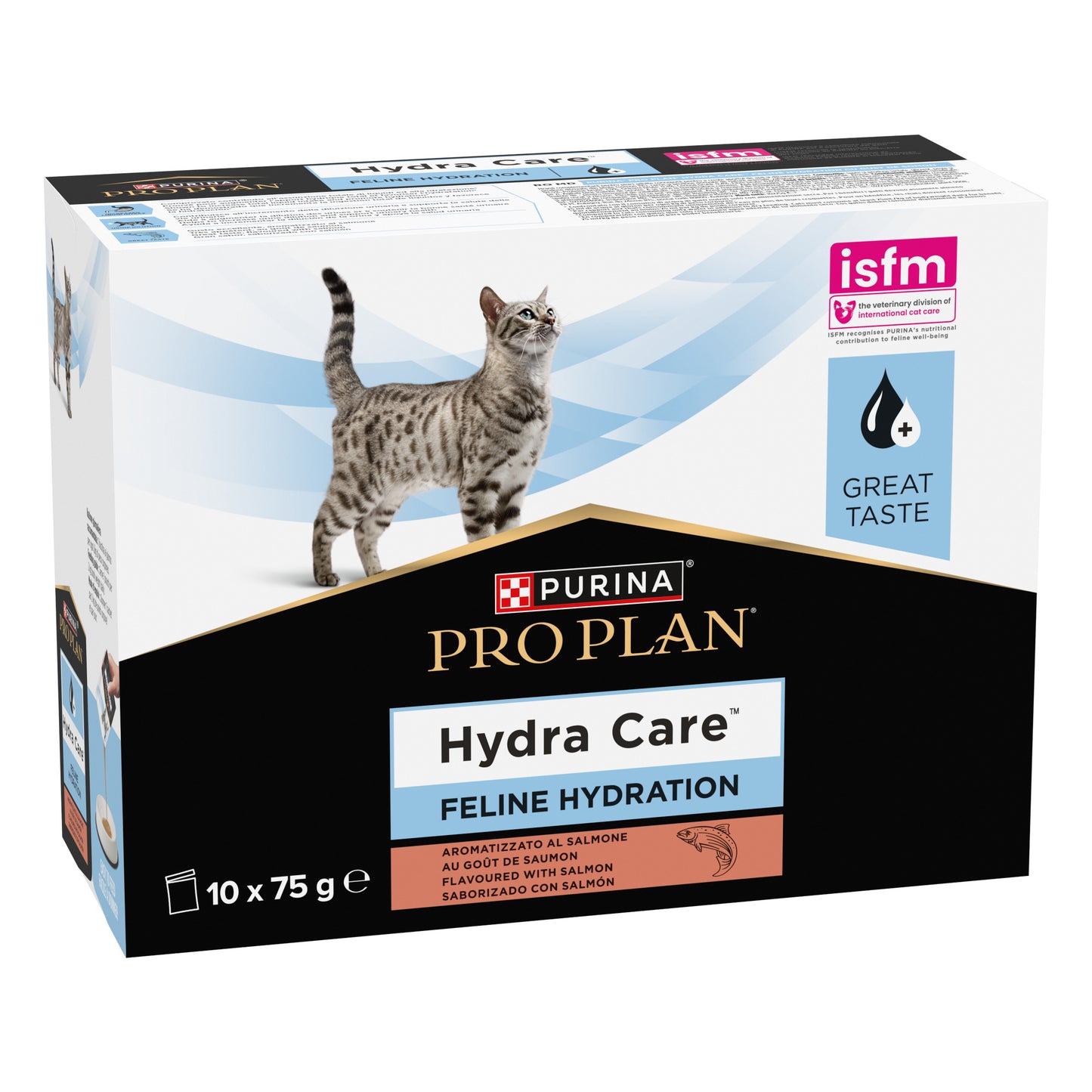 PURINA® PRO PLAN® Hydra Care™ Nesteytyslisä kissoille, lohenmakuinen 10x75 g