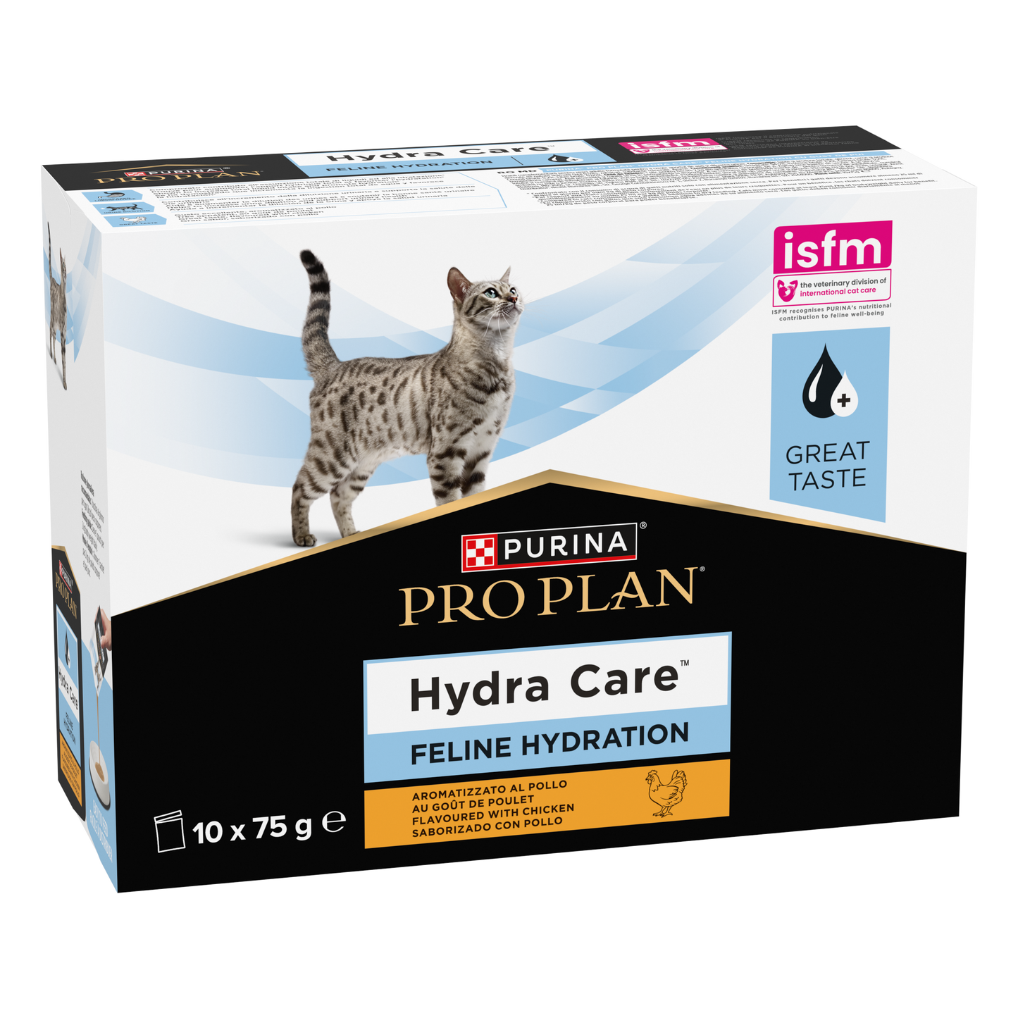 PURINA® PRO PLAN® Hydra Care™ Nesteytyslisä kissoille, kananmakuinen 10x75 g