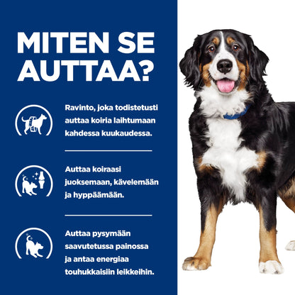 Hill's PRESCRIPTION DIET Metabolic + Mobility koiran kuivaruoka - kana - BK31839M_BK28469_How_Helps_FI