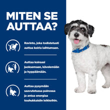 Hill's PRESCRIPTION DIET Metabolic + Mobility Mini koiran kuivaruoka - kana - DOG_BK31838M_How_Helps_FI