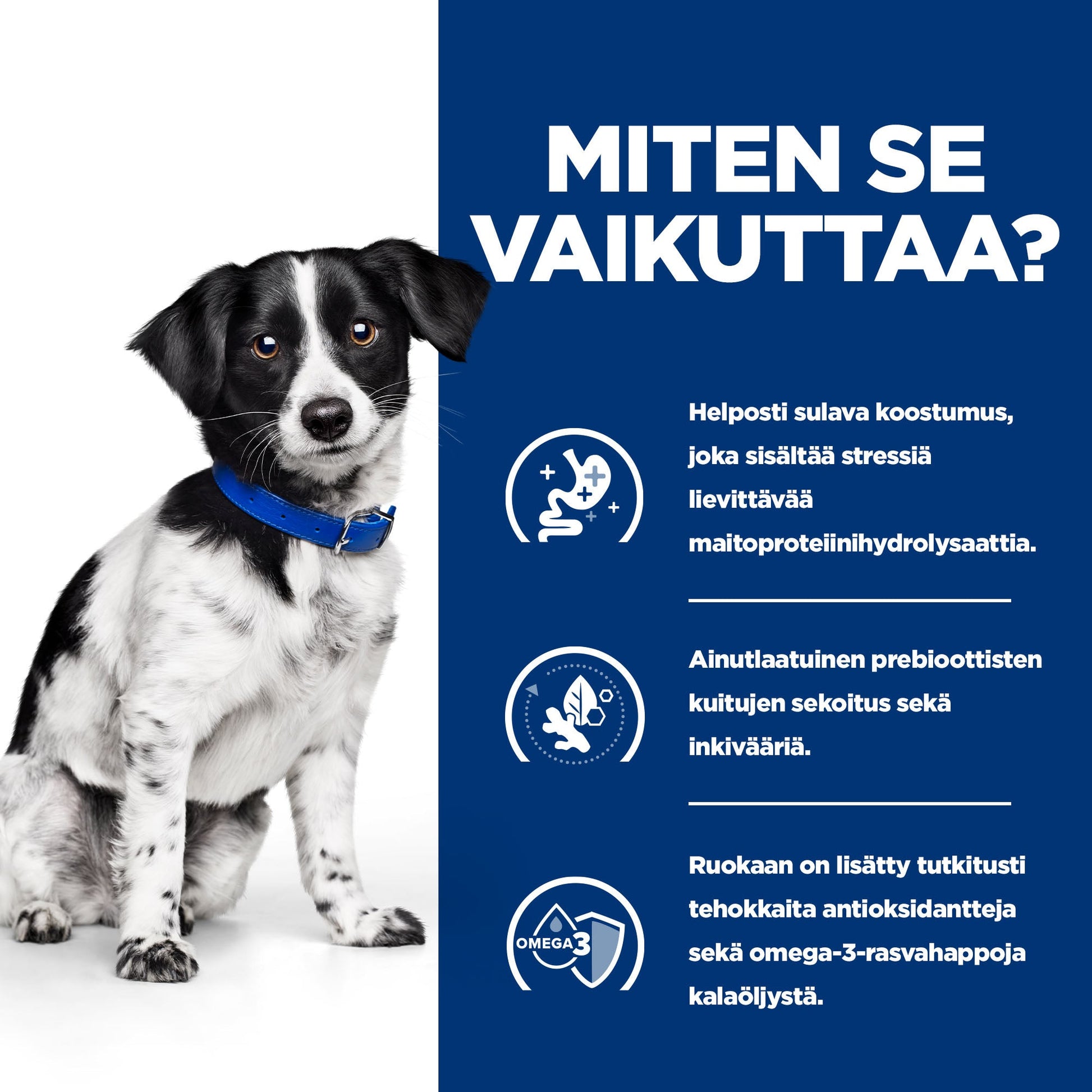 Hill's PRESCRIPTION DIET i/d Stress koiran kuivaruoka - kana - BK32359M_How_Works_FI