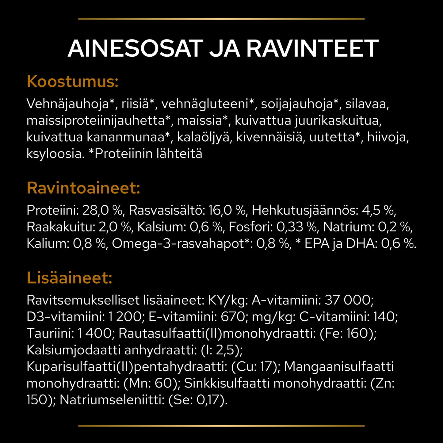 PURINA® PRO PLAN® Veterinary Diets - NF Advanced Care Renal Function tuotesisältö.