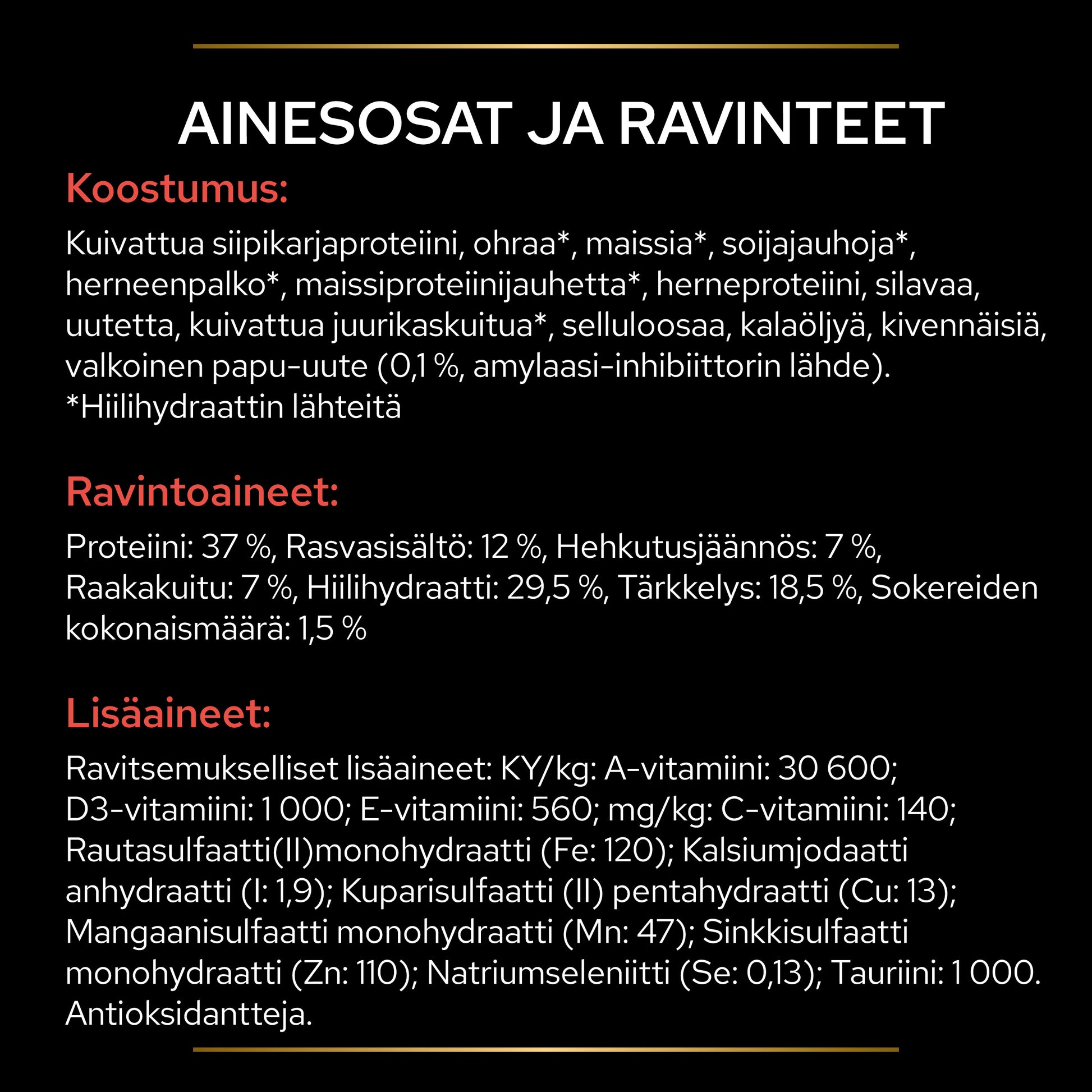 PURINA® PRO PLAN® Veterinary Diets DM Diabetes Management tuotesisältö.