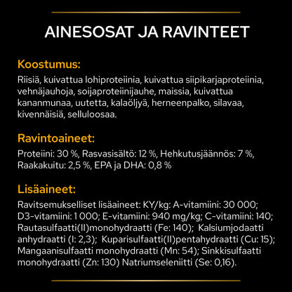 PURINA® PRO PLAN® Veterinary Diets JM Joint Mobility tuotesisältö.