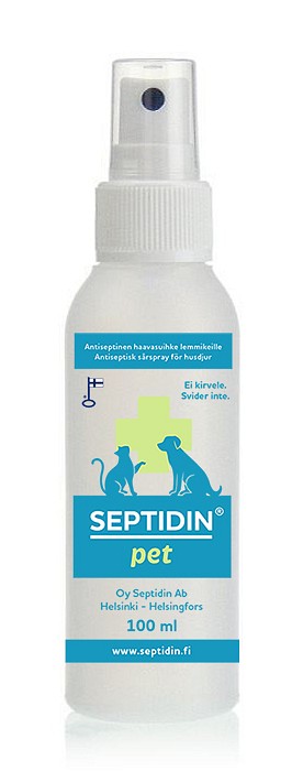 Septidin® pet kotimainen haavasuihke - Haavojen ja ihon hoitoon