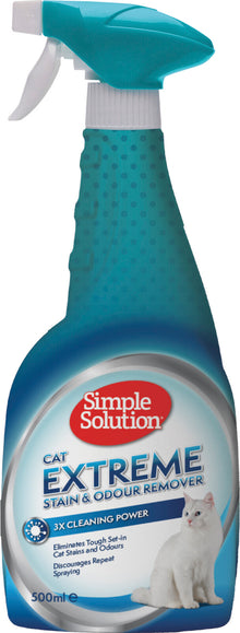 Simple Solution Cat Extreme stain & odour remover - Tahran- ja hajunpoistaja kissoille 500 ml