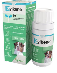 Zylkene® 225 mg - Täydennysrehu stressin lievittämiseen 10-30 kg painoisille koirille 30 kaps.