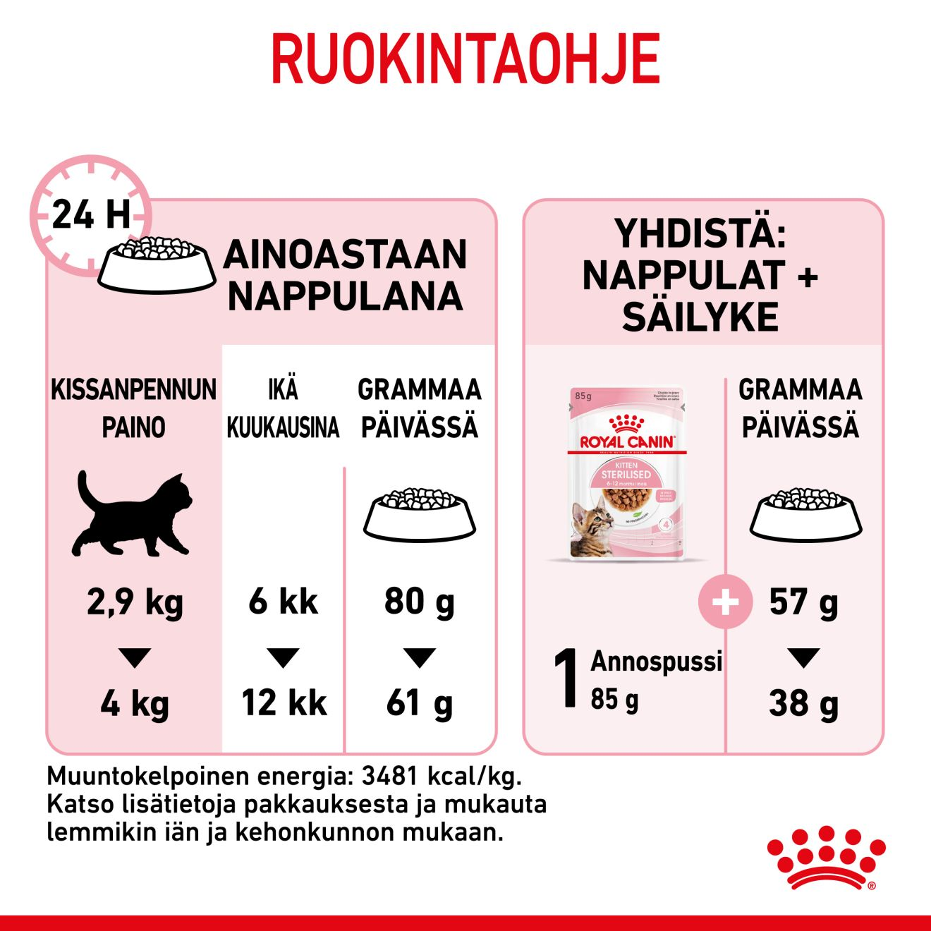 Royal Canin Kitten Sterilised kissanpennun kuivaruoka