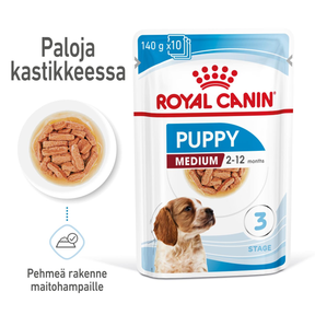 Royal Canin Medium Puppy Gravy koiranpennun märkäruoka