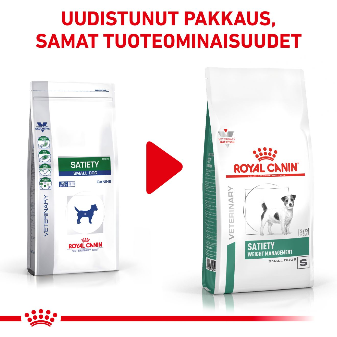 Royal Canin Veterinary Diets Weight Management Satiety Small Dog koiran kuivaruoka