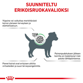 Royal Canin Veterinary Diets Weight Management Satiety Small Dog koiran kuivaruoka